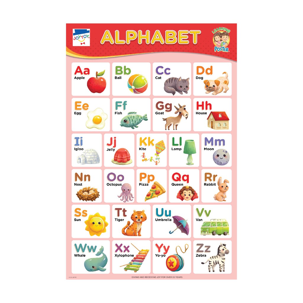 JOYTOY Alphabet Educational Poster | Shopee Philippines