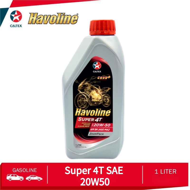 Caltex Havoline Formula SAE 10W30 EZY 4T SAE 20W40 Super 4T SAE 20W40 ...