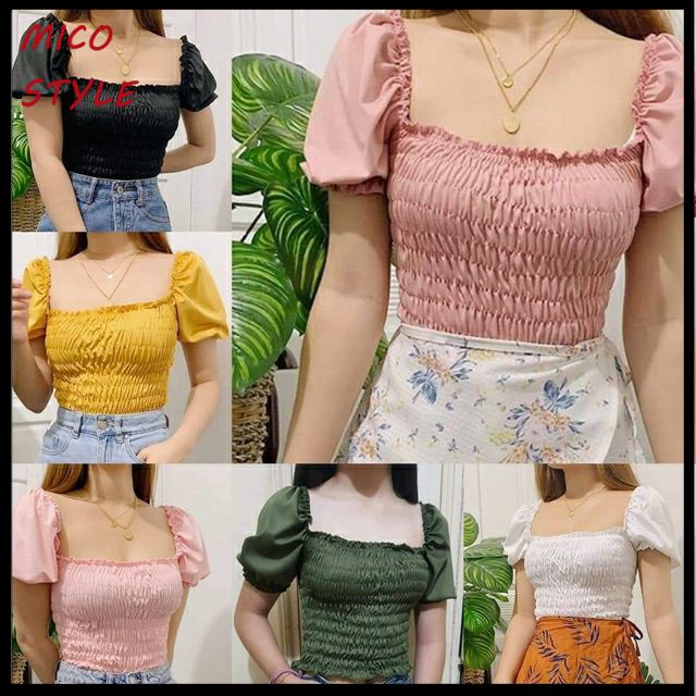 Off shoulder best sale tops shopee