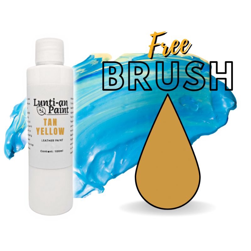 Tan Yellow Glossy Leather Paint / Shoe Paint Shopee Philippines