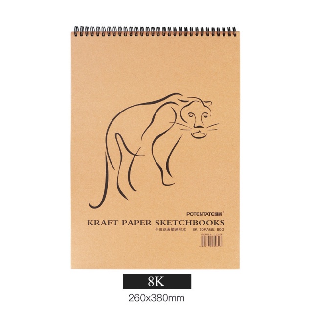 Kraft Paper Sketchbooks 8K 50Page 80G Shopee Philippines