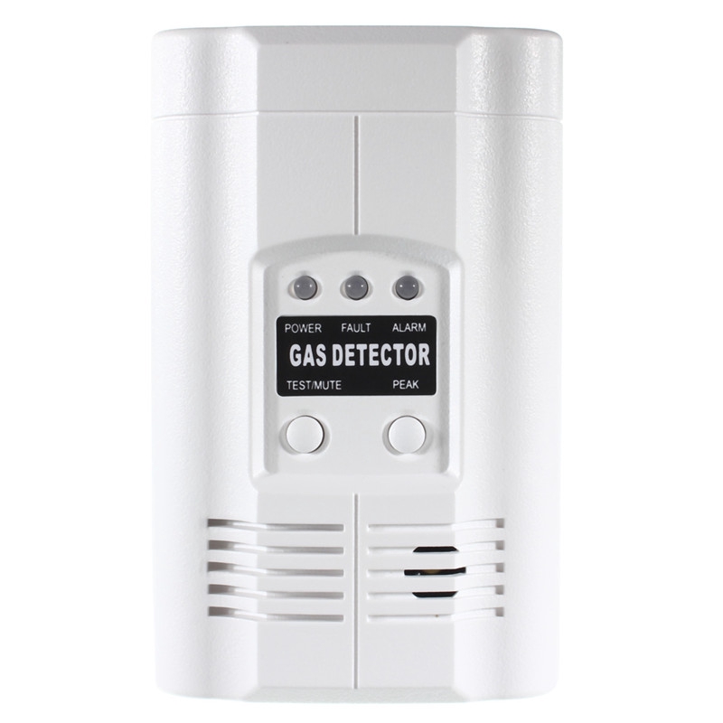 White Carbon Monoxide Propane LPG LNG Gas Leak Sensor Warning LED ...
