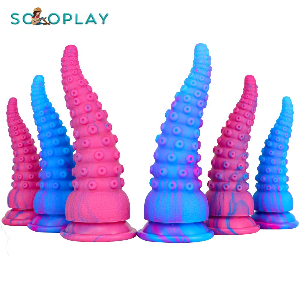 Soloplay Octopus Tentacle Dildo Anal Plug Octopus Anus Dilator Sucker