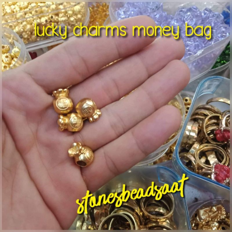 money bag lucky charms money high quality gold plated. bracelet spacer Shopee Philippines