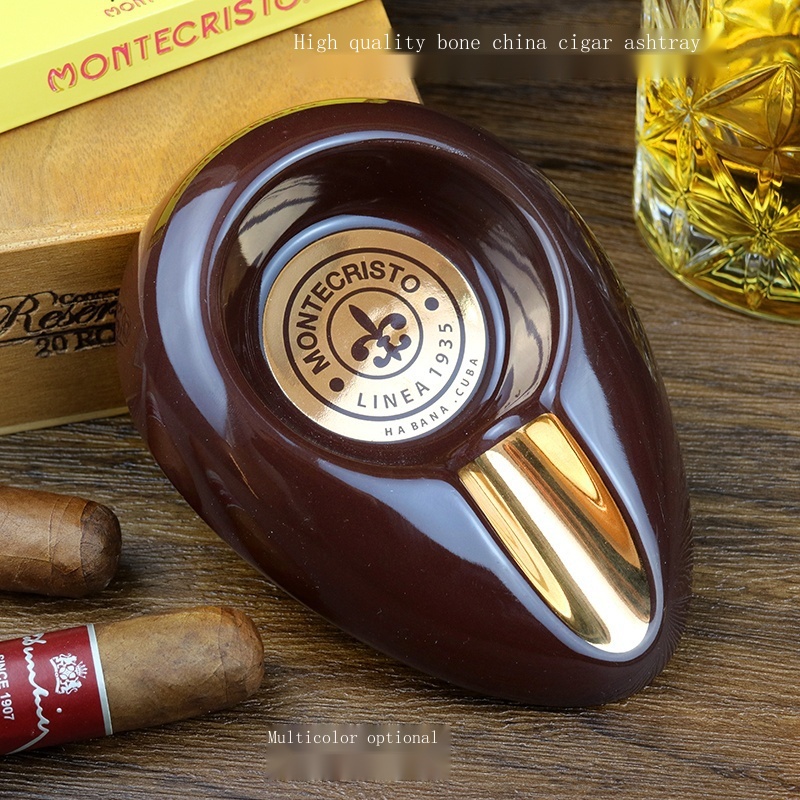 Cohiba cigar box ashtray personality fashion ceramic metal portable