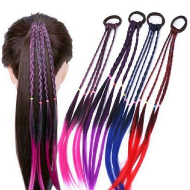 Braided braided hair accessories, colored hair ropes, braided hair ...