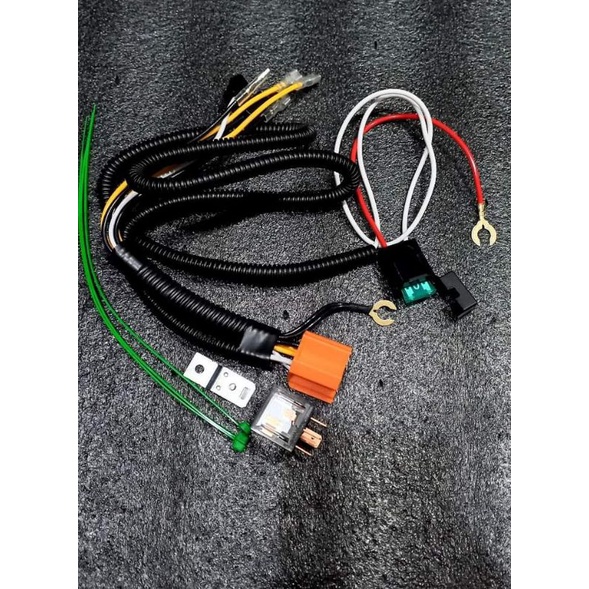 Horn / aux light relay set 5pin with fuse Shopee Philippines