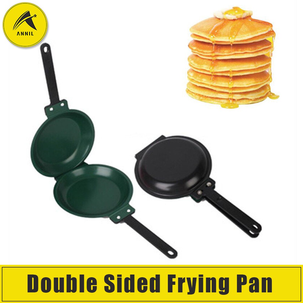 Annil Double Sided Frying Pan Non Stick Folding Omelette Pan 20 By 20 Cm Shopee Philippines
