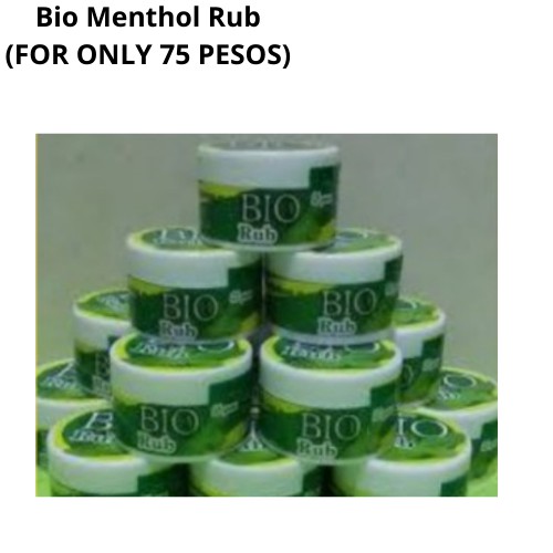 Bio Menthol Rub(FOR ONLY 75 PESOS) | Shopee Philippines
