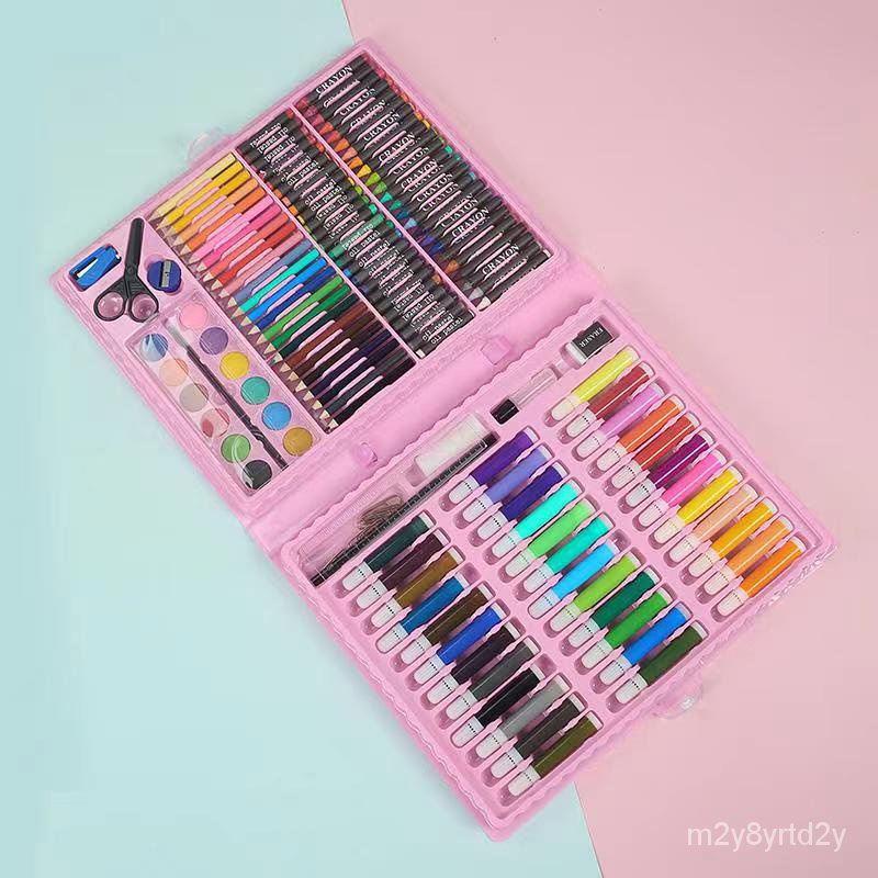 Kids Painting Pen Crayon Marker Pencil Drawing Art Set color stationery