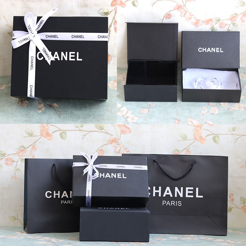 Lip gloss℡☁Chanel CHANEL paper bag lipstick perfume packaging bag clothes  scarf gift bag tote bag gi