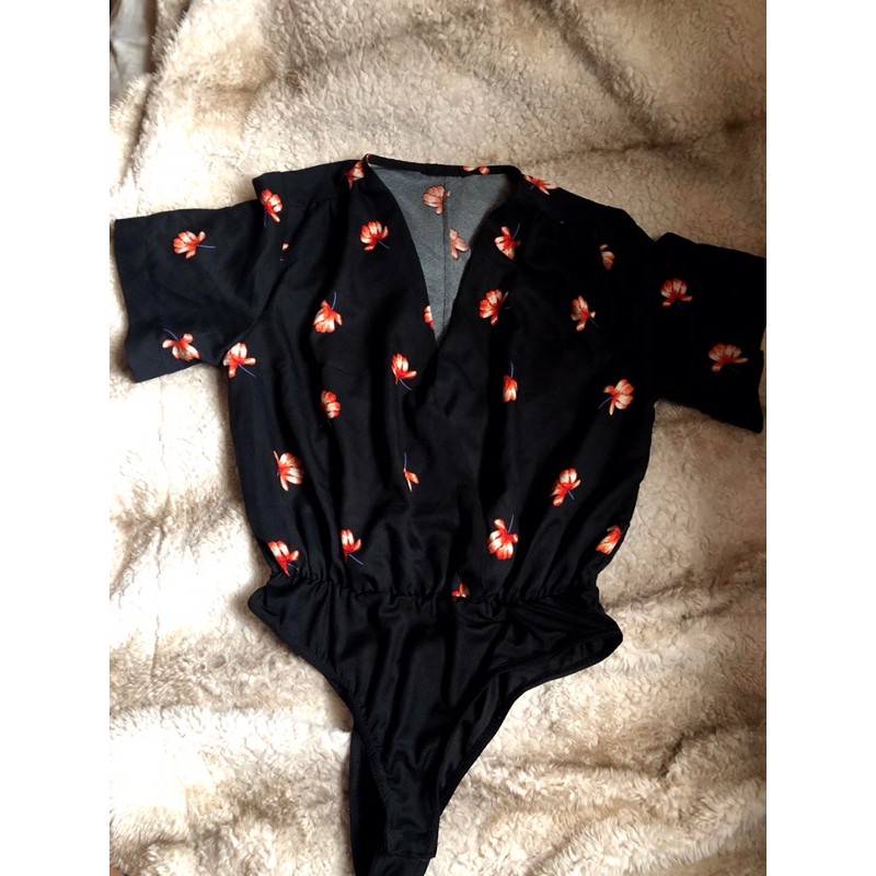 Terranova Floral Clip on Bodysuit