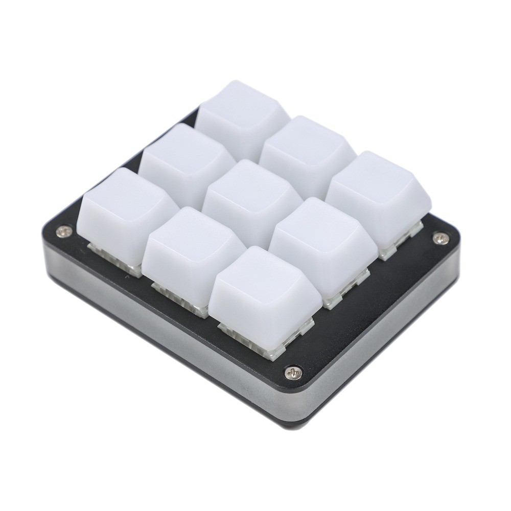 YMDK 9 Key Hotswap Numpad RGB Type C PCB CNC Aluminum Case MX Switches