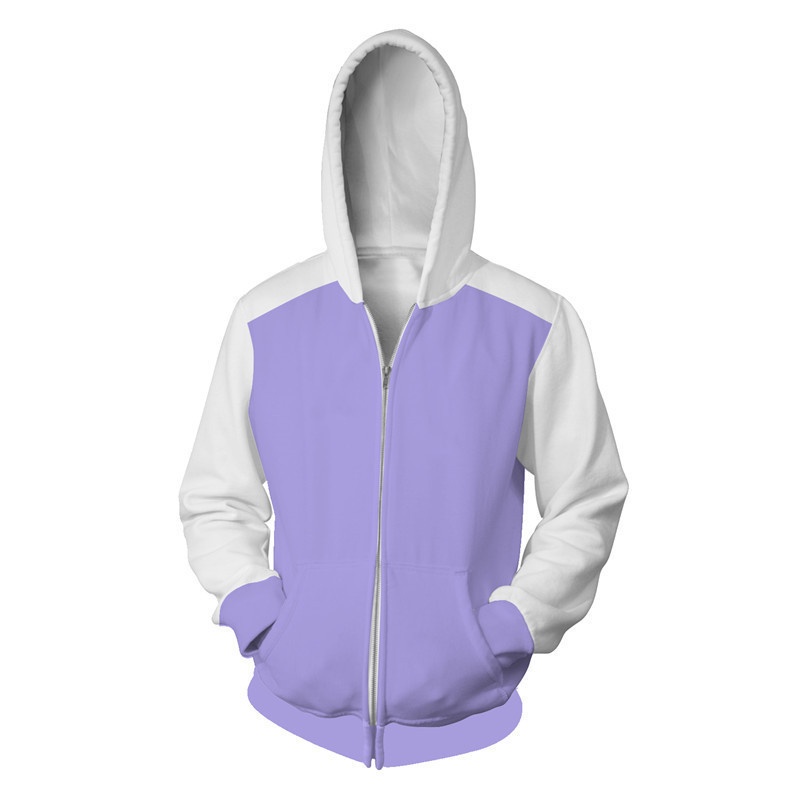 Naruto Hyūga Hinata Zipper Hoodie Anime Sweater 3D Print Jacket