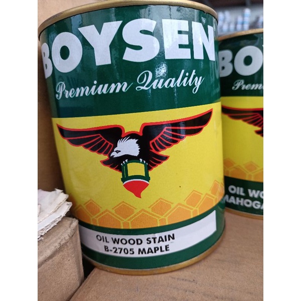 BOYSEN OIL WOOD STAIN MAPLE/MAHOGANY/WALNUT/OAK (LTR) | Shopee Philippines