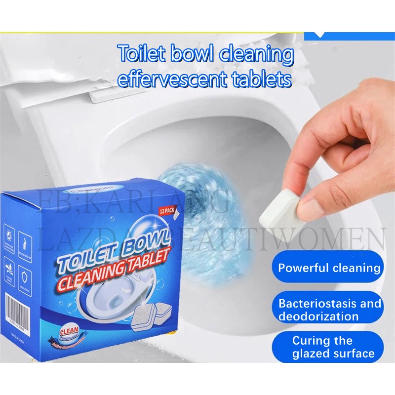 Toilet cleaning effervescent tablets household cleaning block deodorant ...