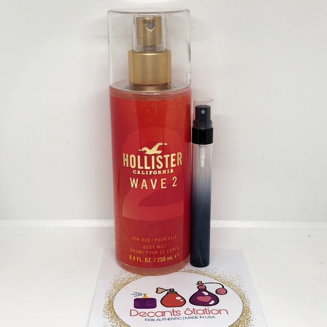 5ml to 10ml TRIAL SIZE Hollister California Wave 2 Body Mist Shopee Philippines