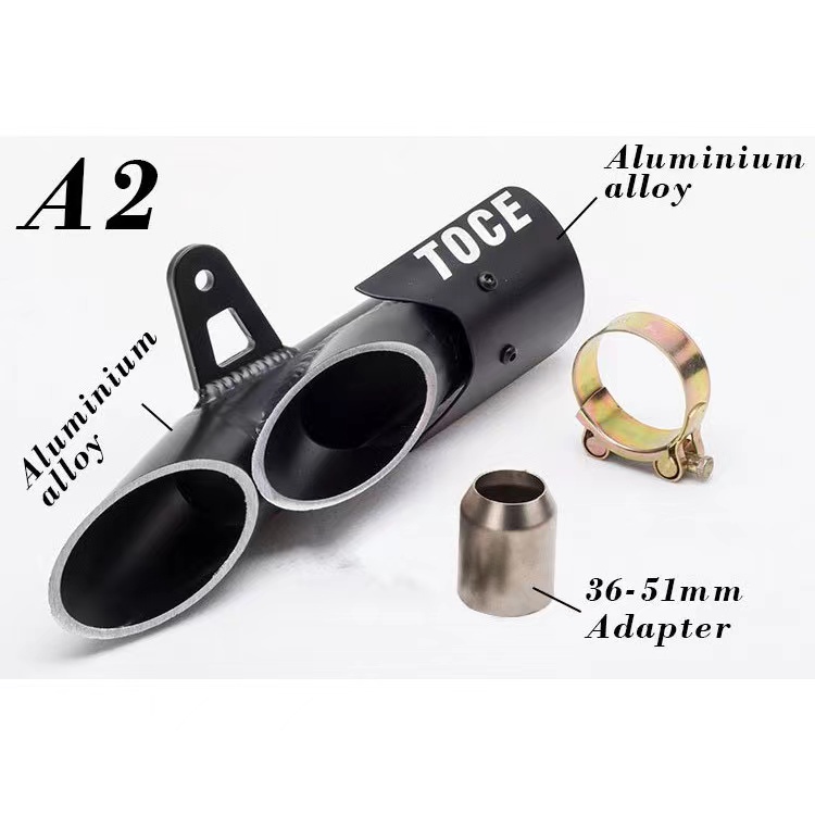 Universal Motorcycle Exhaust Muffler Pipe Canister Pipe TOCE Modified ...