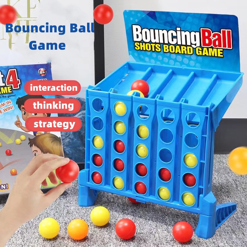 4-shots Bouncing Game Shots Bounce Ball Hand-on Ability Training board ...