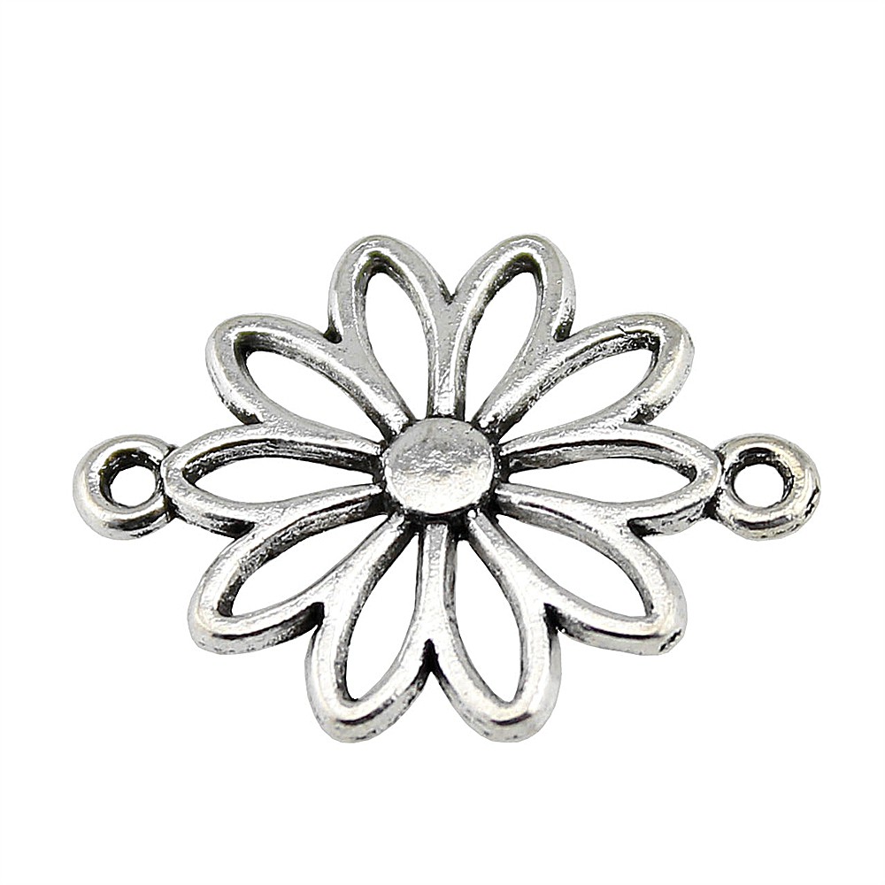 20 pieces Flower Charms Pendants For Handmade Jewelry Making Diy