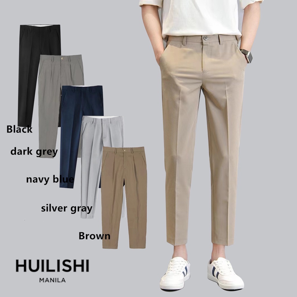HUILISHI 28-36size 6 COLOUR Korean fashion men's suit pants | Shopee ...