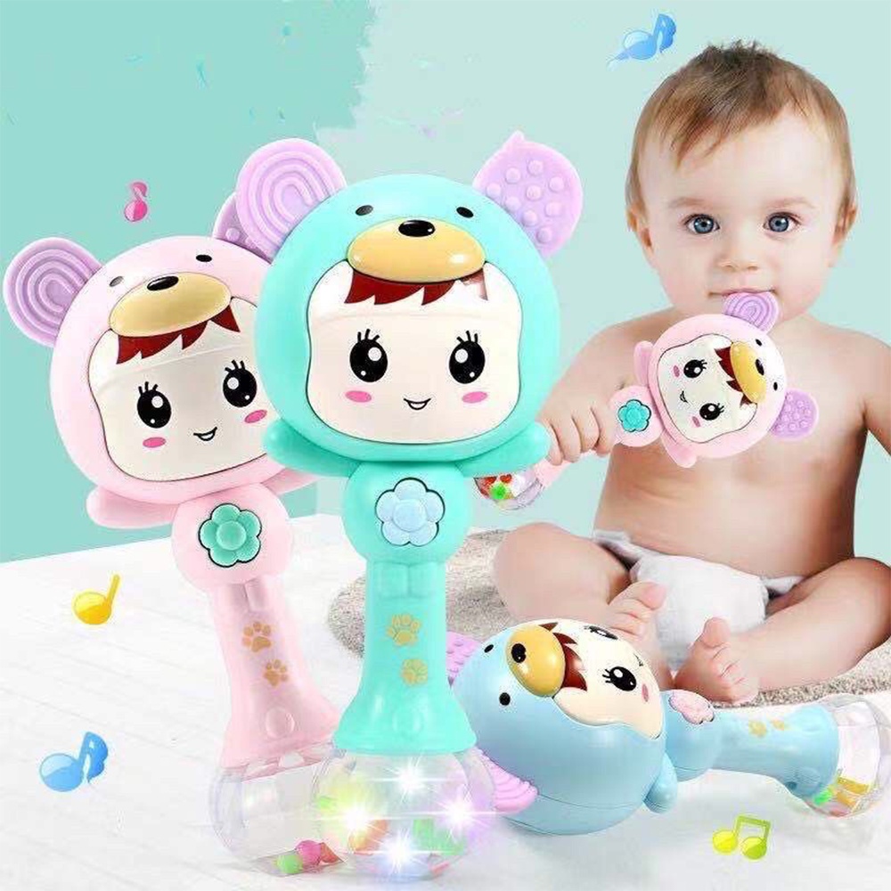 D Dynamic Rhythm Stick Rattles Musical Instrument Toys Baby Shaker Sand ...