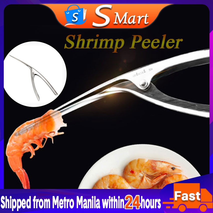 Shrimp Peeler Stainless Steel Shrimp Deveiner Tool Shrimp Cleaner Knife Prawn Shell Peeler 6032