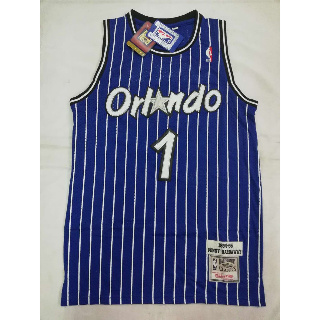 1995-98 ORLANDO MAGIC HARDAWAY #1 CHAMPION JERSEY (HOME) L - Classic  American Sports