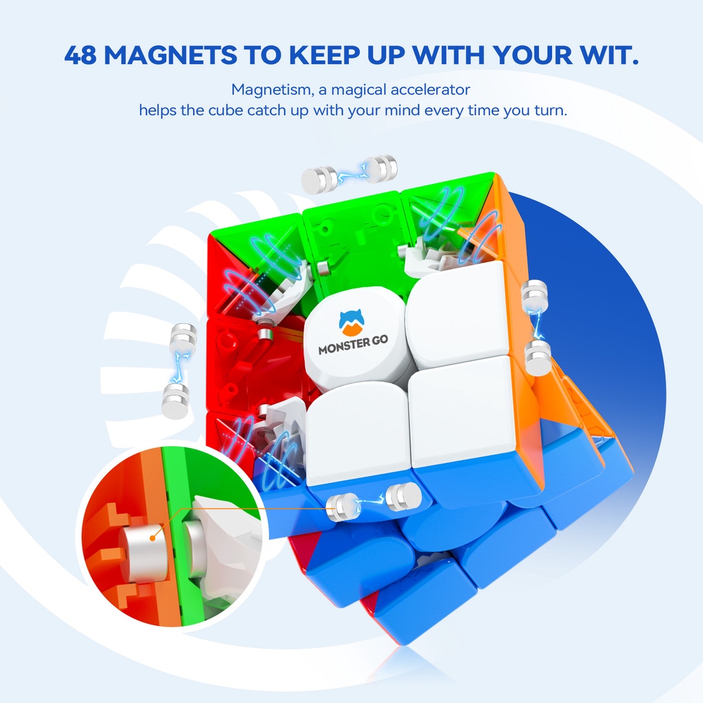 Gan Cube Monster Go 3X3 rubiks cube Mg 356 Educational Cube