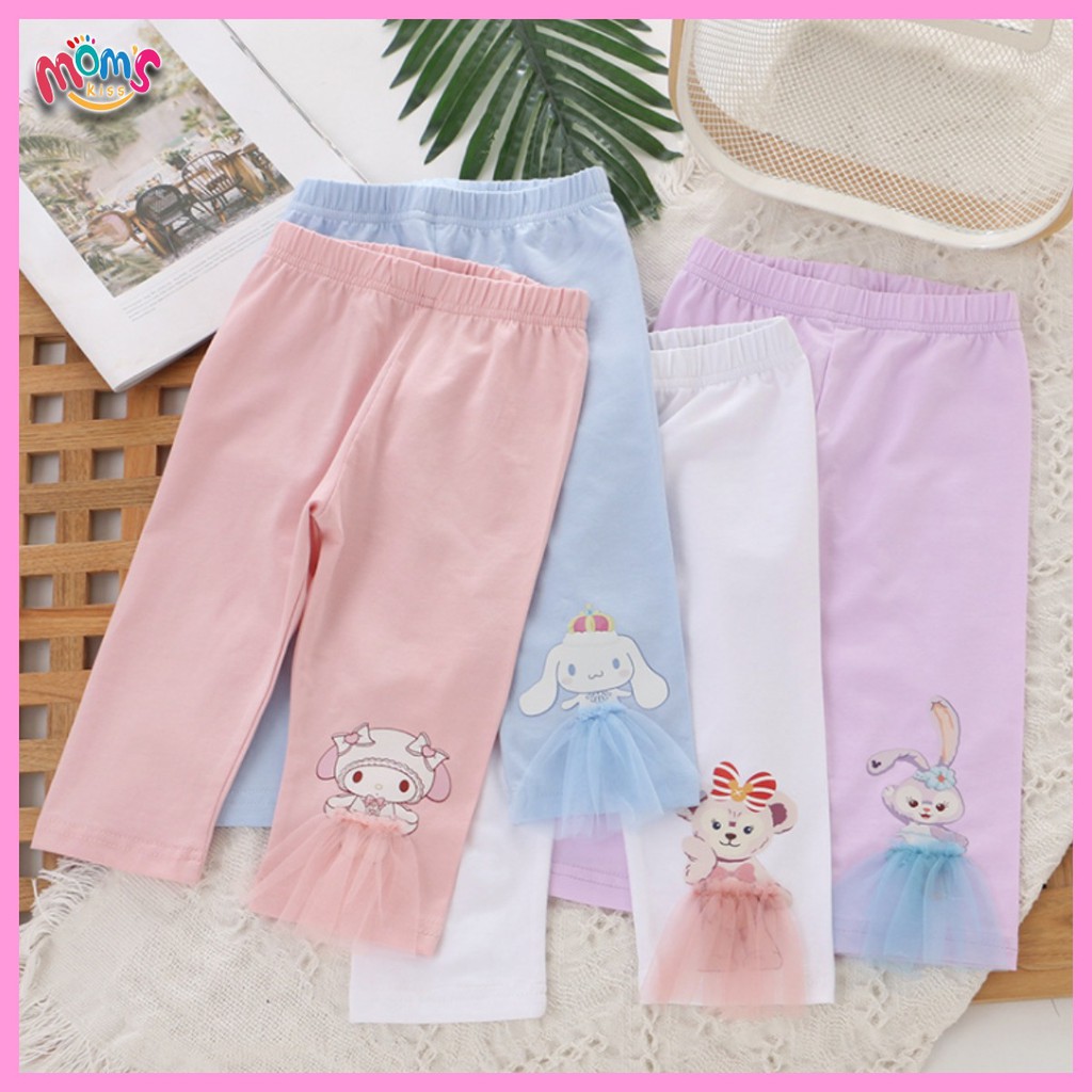 Cotton Leggings for Kids Middle Pants 3D Lace Leggings for Girls age 1 ...