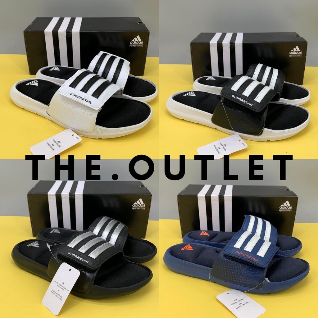 Adidas men's superstar 4g hotsell velcro slides