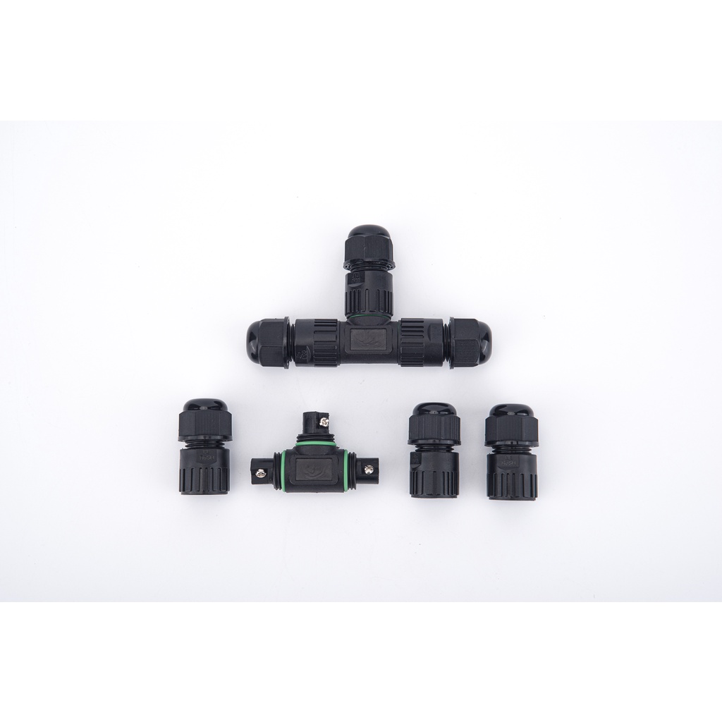 PG9 Waterproof Connector T-Type One Inlet Two-Core Three-Core Junction ...