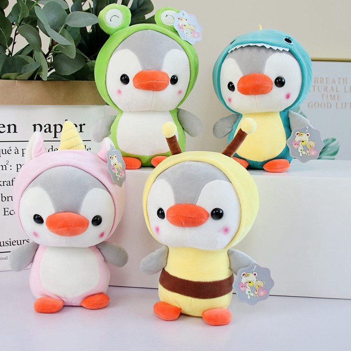 AIXINI 25cm Soft Kawaii Penguin Birthday Party Plush Toy Cute Turn ...