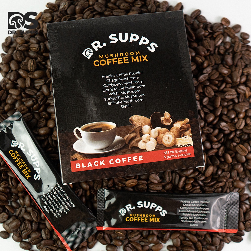 DR. SUPPS Superfoods Mushroom Coffee 1 Box (10 Sachets) Healthiest