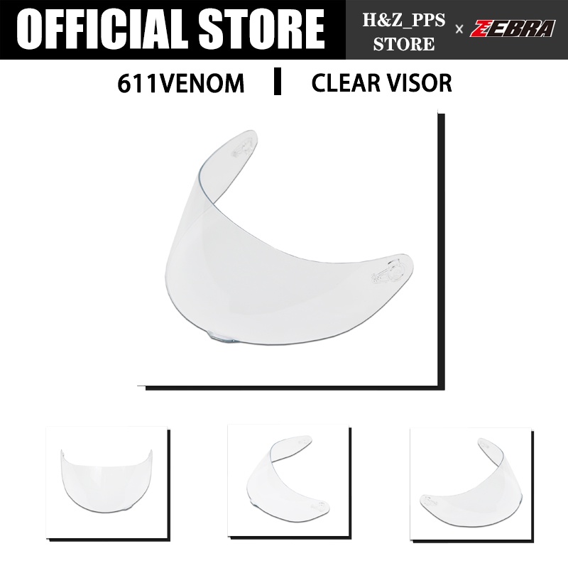 Zebra Visor Motor Helmet Accessories Only Shopee Philippines