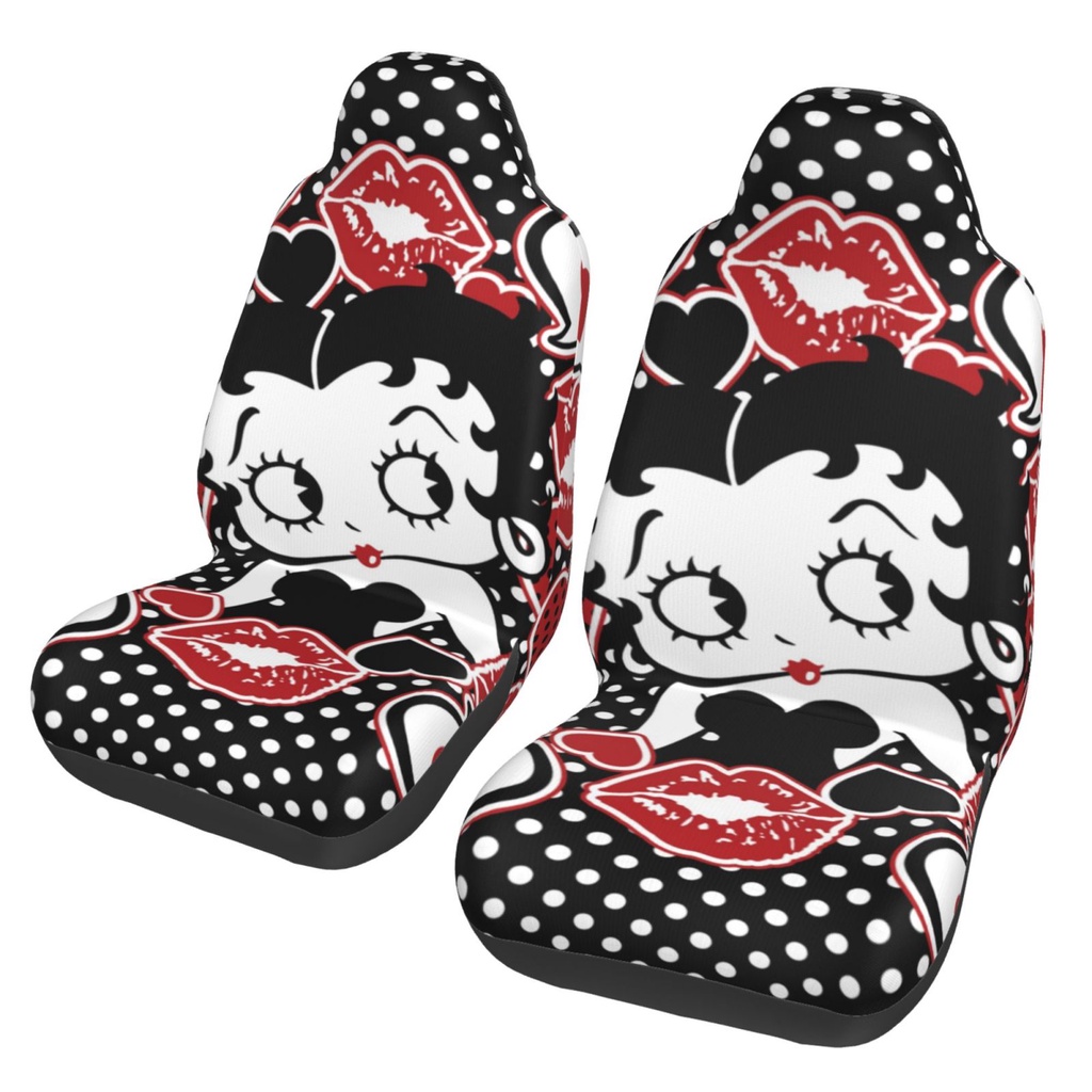 Betty Boop 2 Piece Auto Interior Accessories Car Front Seat Covers ...