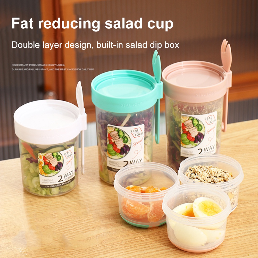 Double-layer Portable Multi-purpose Plastic Sealed Jar Fresh-keeping ...