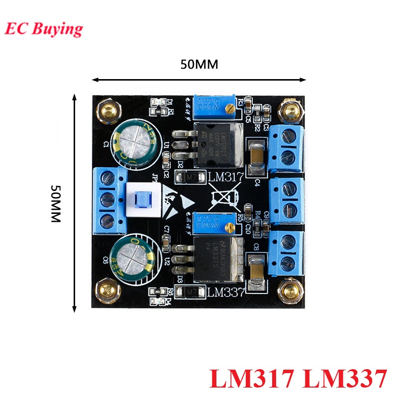 LM317 LM337 Positive and Negative Linear Regulated Dual Power