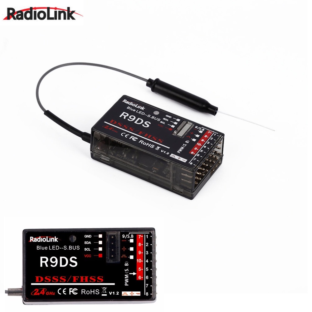 RadioLink R9DS 2.4G 9CH DSSS & FHSS Receiver for RadioLink AT9 AT10 ...
