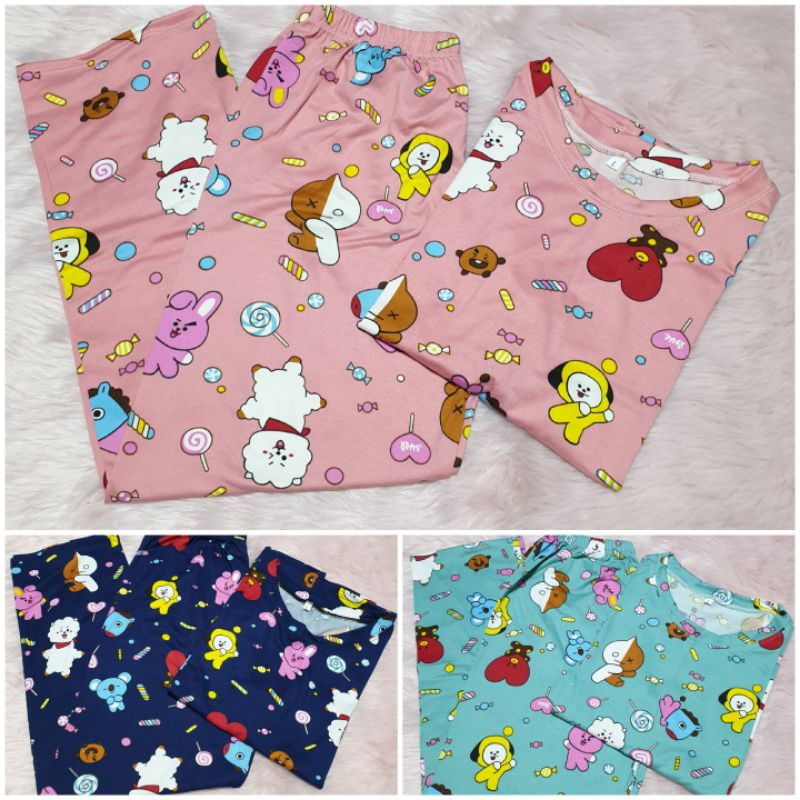 New BT21 Pajama Set Shopee Philippines