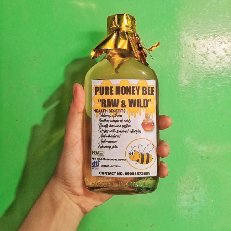 Pure honey bee Raw and Wild Honey 250ml Shopee Philippines