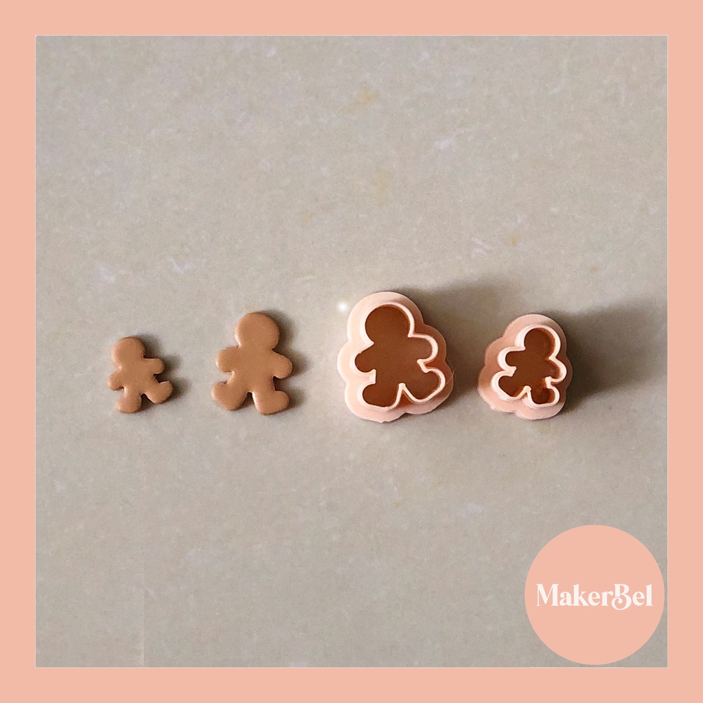 Gingerbread Man Polymer Clay Cutter | Shopee Philippines
