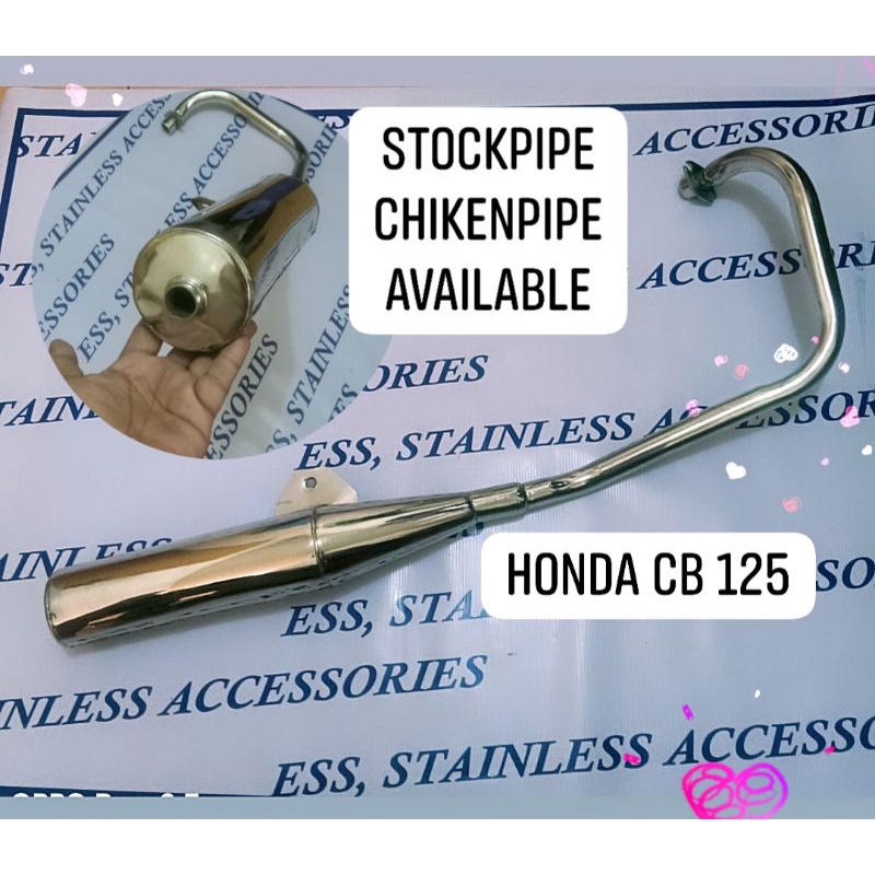 CB125 StockPipe and ChikenPipe Stainless Available | Shopee Philippines