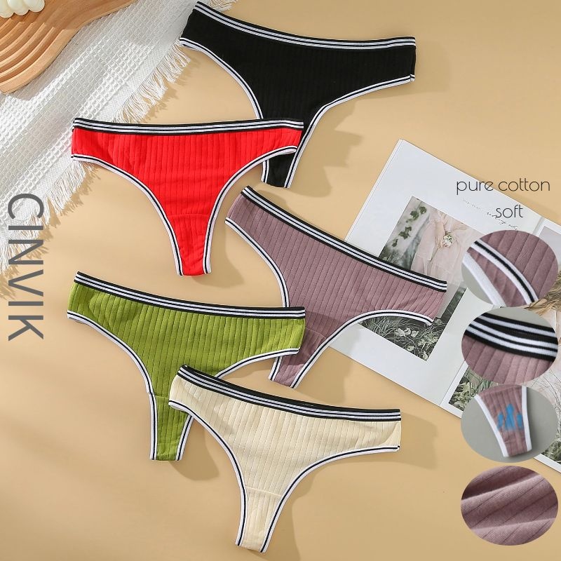 S M L Cotton Thong Women Sexy Underwear For G-String Underpants Fashion ...