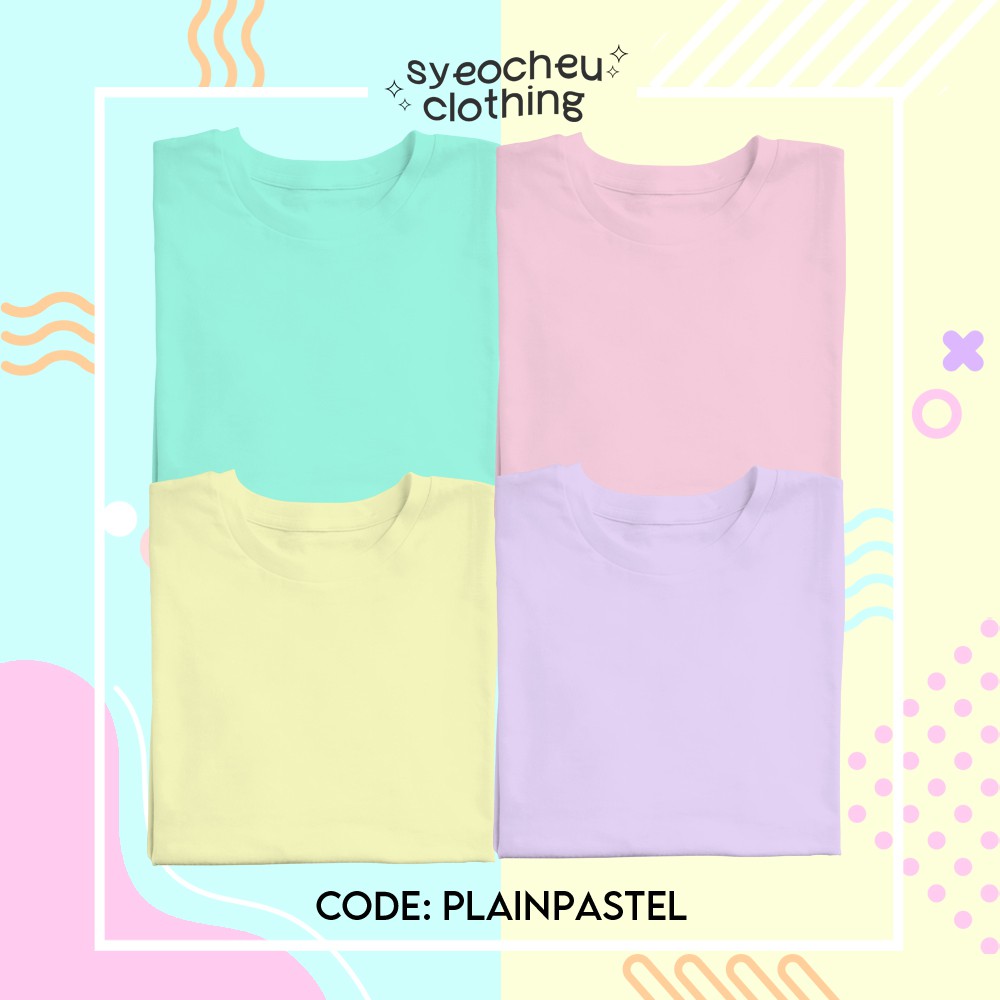 Plain Pastel Shirts (No Print)