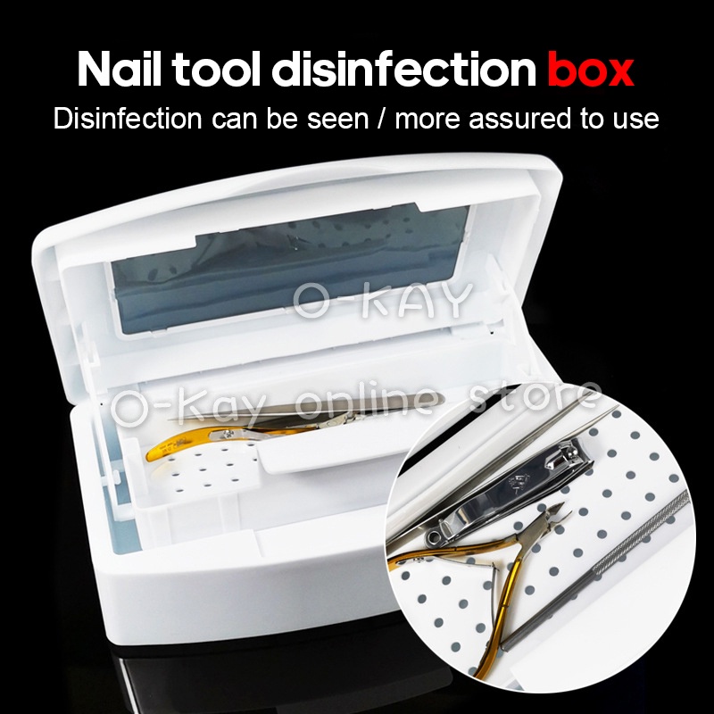 O-KAY Sterilizer Tray Box Clean Nail Art Salon Manicure Implement Tool ...