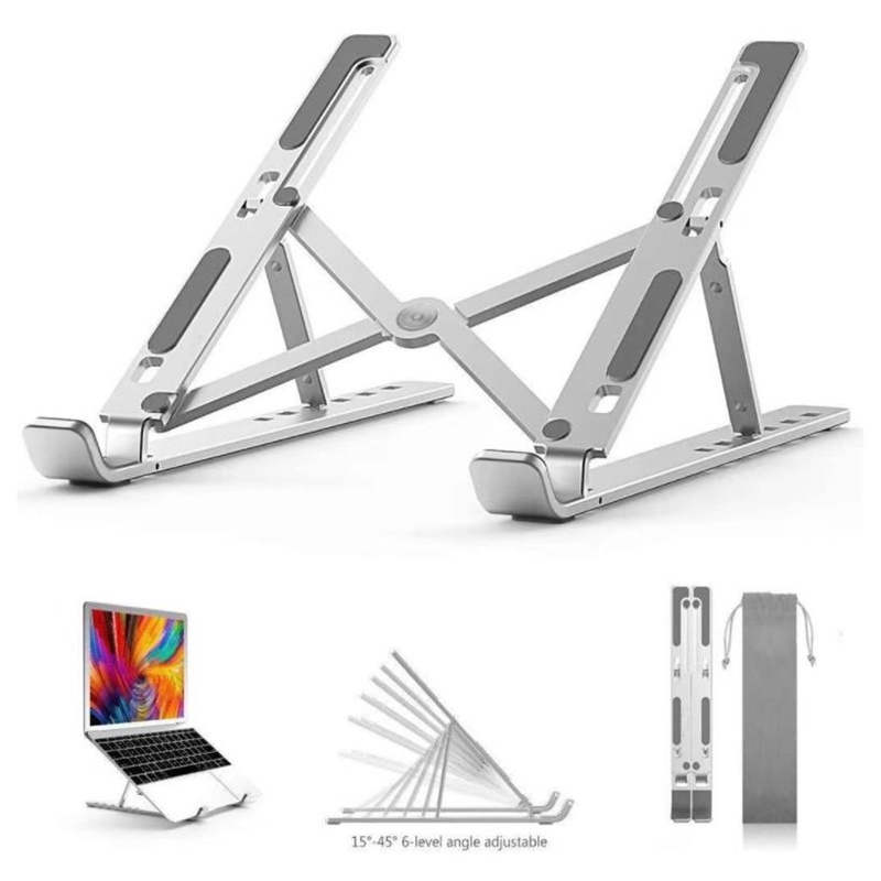 COD Foldable Laptop Stand Non-Slip Computer Holder Riser 6 Levels ...