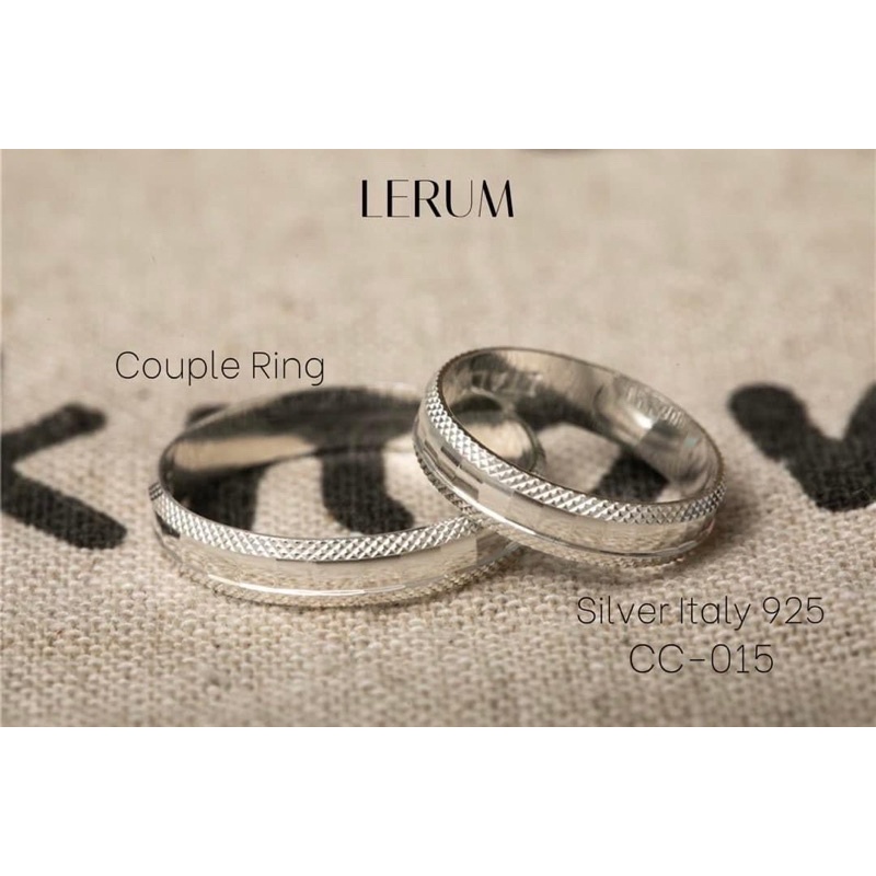 Couple Ring Silver Italy 925 (CC-015) | Shopee Philippines