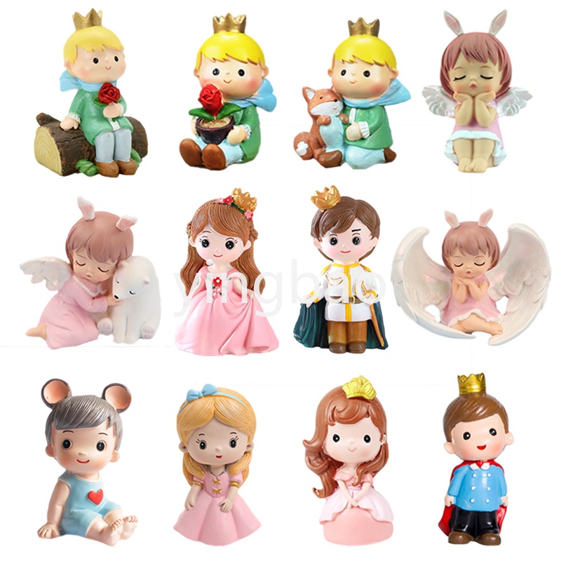 Prince Princess Doll Figures Vera William Couple Figure Cake Toppers ...
