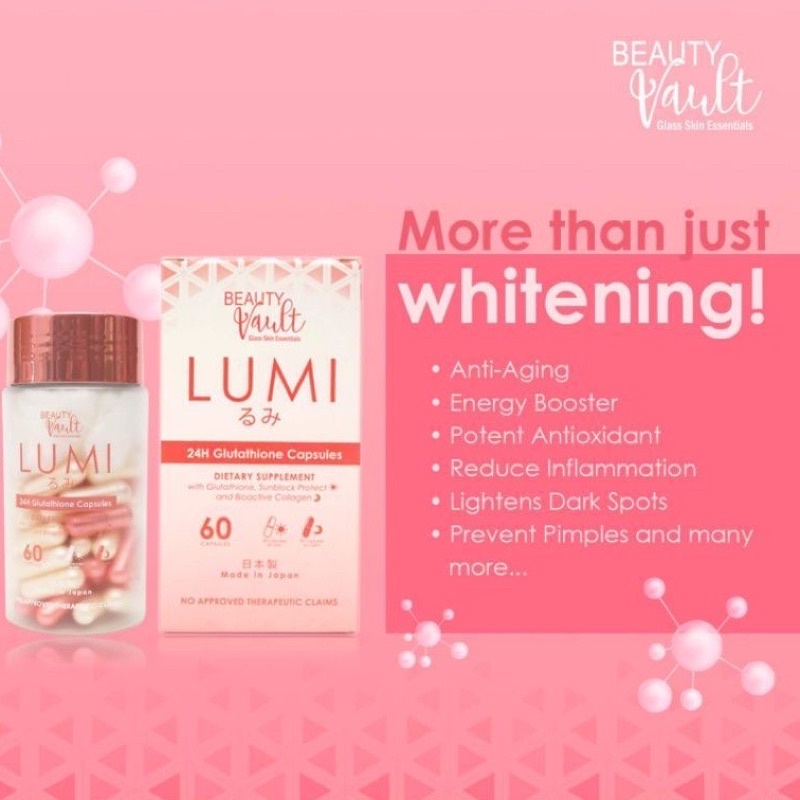 LUMI 24H Gluta by Beauty Vault w/ freebie | Shopee Philippines